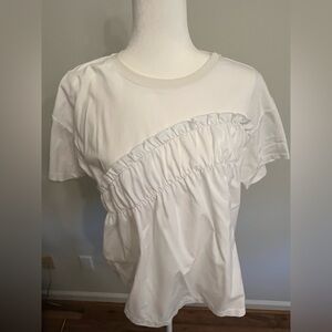 **JASON WU** White Ruffled Women's Top